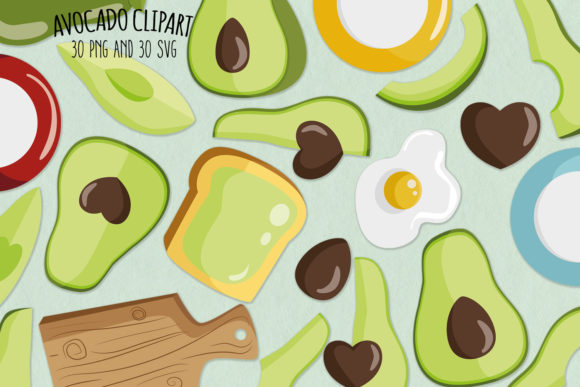 Download Avocado SVG  Clipart | Set of 30 - Svg Collection