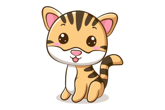 Download Vector Cute Cat Cartoon Character - Cartoon Collection