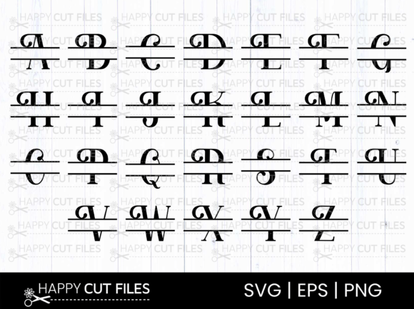 Download Split Svg Monogram Svg Files for Cricut - Svg Collection