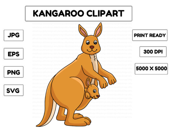 Download Kangaroo Animal Cartoon Colored Clipart - Cartoon Collection